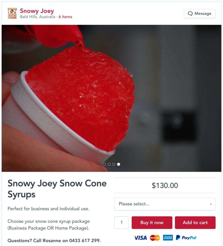 AdWords Snow Cone Syrups